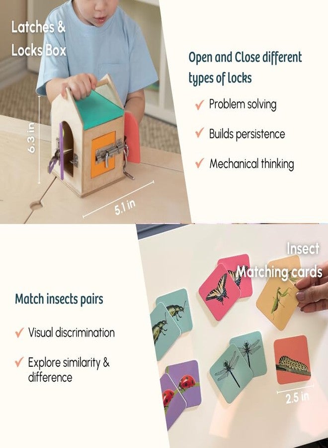 Curious Cub Montessori Learning Wooden Baby Toys| Box 10:21+ Months | Montessori Toys for 1+ Year Old | Problem Solving, Brain Development Toys| Fine Motor Skills | Christmas Gift for 1 Year Old - Image 4